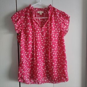 Floral Pink Women's Blouse